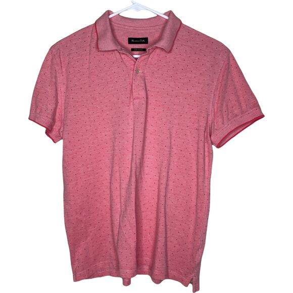 Massimo Dutti Pink Polka dot Polo shirt - Medium - Picture 1 of 6